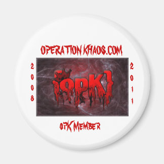 opk banner, OPERATIE KHAOS.COM, opK lid, 20... Magneet