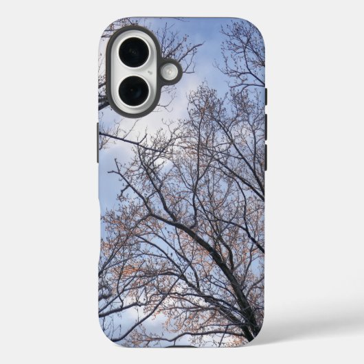 Opkijkend naar winterochtendbomen Case-Mate iPhone case (Achterkant)