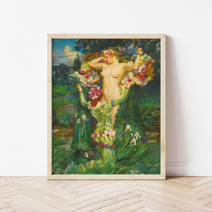 opkomend voorjaar Byam Shaw Poster