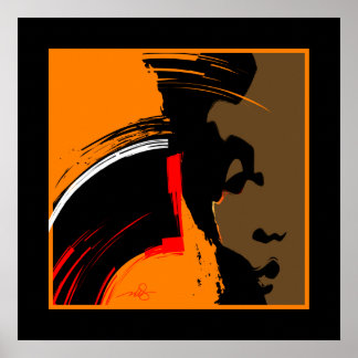 Opkomende Abstracte kunst voor vrouwen Poster