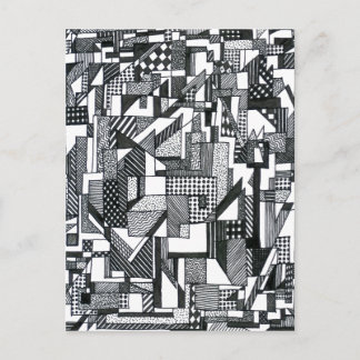 Opkomende geometrie briefkaart