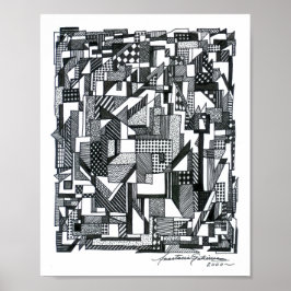 Opkomende geometrie poster