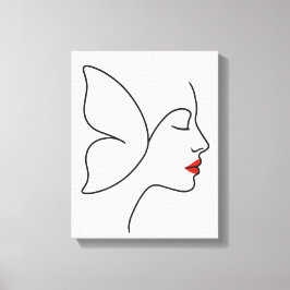 Opkomende Vleugels – Verborgen Vlinderhelend Portr Canvas Afdruk