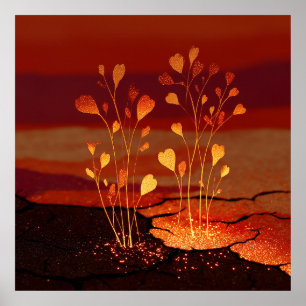 Opkomende zaailingen - Solarpunk Poster