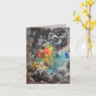 Opkomst van Abstracte kleuren Kaart