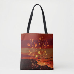 Opkomst van Beneden - Solarpunk Canvas tas