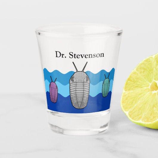Opkomst van de Trilobieten - Prehistorisch Dier Shot Glas (Voorkant)