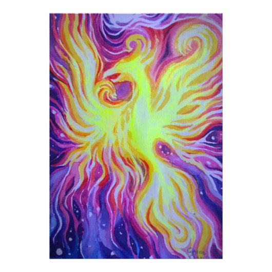 Opkomst van een Phoenix Foto Afdruk (Voorkant)