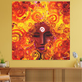 Opkomst van geest (omwikkeld canvas) canvas afdruk (Insitu (Woonkamer))