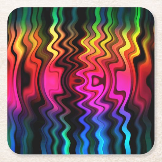 Opkomst Vierkante Kartonnen Onderzetter (Voorkant)