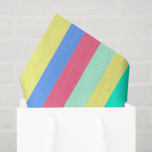 Oplaadende lente pastel strepen tissuepapier