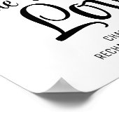 Oplaadstation Trouwbord Poster (Hoek)