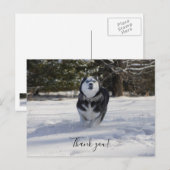 Opladen door bedankkaartje briefkaart (Voorkant / Achterkant)