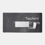 Opleiders Klasse Chalkboard Design Class Decoratio Bureaumat (Keyboard & Muis)