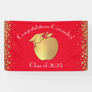 Opleiding Docent Afstuderen Rood Goud Spandoek