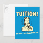 Opleiding: duurste streepjesstaart briefkaart (Voorkant / Achterkant)