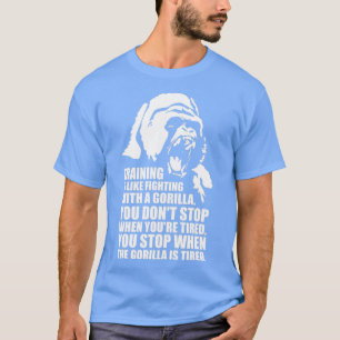 Opleiding is als het bestrijden van een Gorilla T-shirt