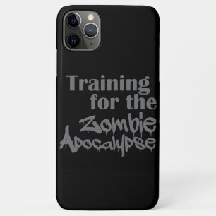 Opleiding van de Zombie Apocalypse Funny iPhone 11 Pro Max Hoesje