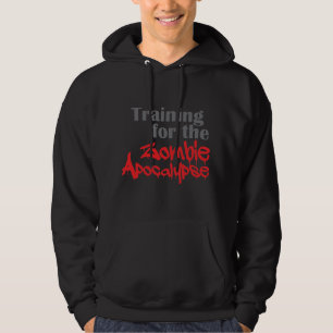 Opleiding van de Zombie Apocalypse Funny Workout Hoodie