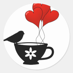 Opleiding van het hart ronde sticker