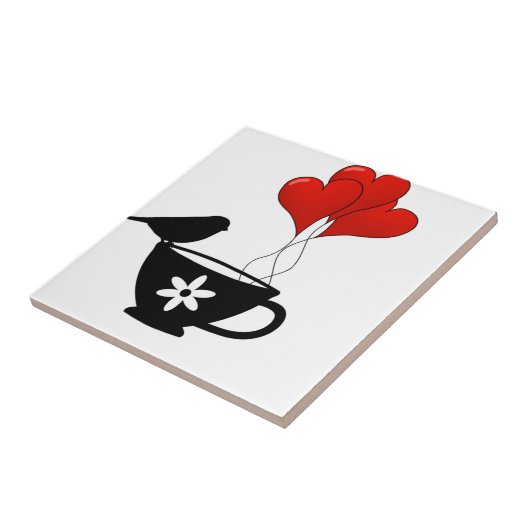 Opleiding van het hart tegeltje (Zijkant)