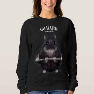 Opleiding van zwarte dwerghamster trui