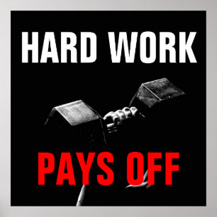 Opleiding voor hard werken maakt geen deel uit van poster