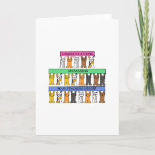 Opleidingsgraad gefeliciteerd kaart