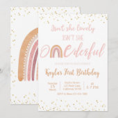 Oplettende verjaardagsuitnodiging Eerste verjaarda Kaart (Voorkant / Achterkant)