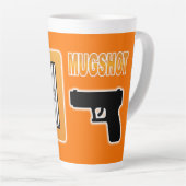 Oplichter Mugshot Latte Mok (Rechterhoek)