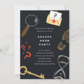 Oplossen van de Mystery Escape Room Party Kaart (Voorkant)