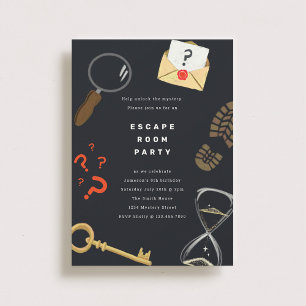 Oplossen van de Mystery Escape Room Party Kaart