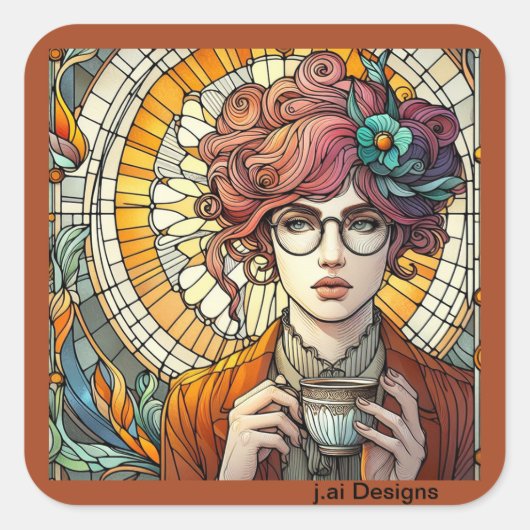 Oplossen Vierkante Sticker (Voorkant)