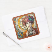 Oplossen Vierkante Sticker (Envelop)