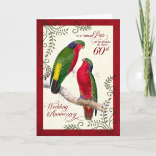 OPLOSSING: 60e Jubileum  Loriket Parrots Kaart