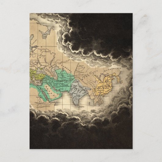 Oplossing van het keizerrijk Karel de Grote 912 AD Briefkaart (Voorkant)