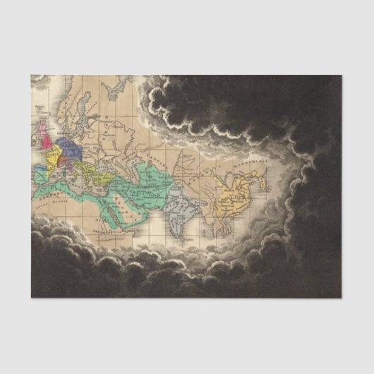 Oplossing van het keizerrijk Karel de Grote 912 AD Tissuepapier (Voorkant)