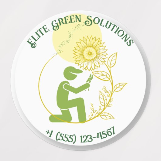 Oplossingen voor tuinieren en landschapsarchitectu labels (Design 1)