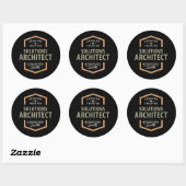 Oplossingsarchitect Ronde Sticker (Vel)