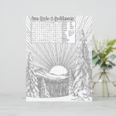 Oplossingscène Wicca Word-zoekblad en kleurblad (Staand voorkant)