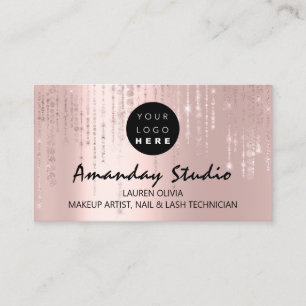 Opmaak Artist Appointcard Roze Lux Logo Visitekaartje