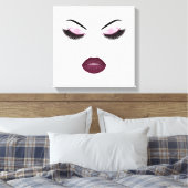 Opmaak met glittereffect canvas afdruk (Insitu (Slaapkamer))