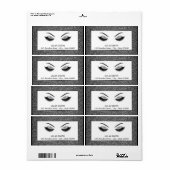 Opmaak met glittereffect etiket (Full Sheet)