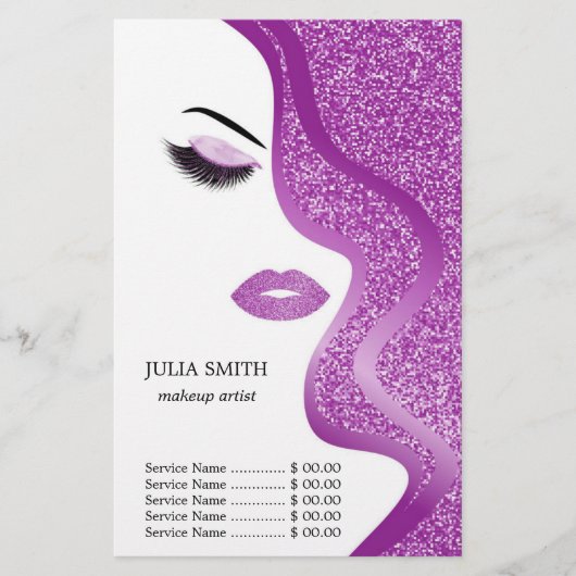 Opmaak met glittereffect flyer (Voorkant)