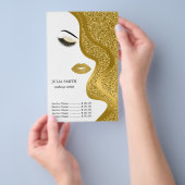 Opmaak met glittereffect flyer (Hand)