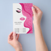 Opmaak met glittereffect flyer (Hand)