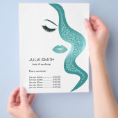 Opmaak met glittereffect flyer (Hand)