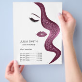 Opmaak met glittereffect flyer (Hand)