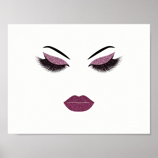 Opmaak met glittereffect poster (Voorkant)
