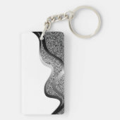Opmaak met glittereffect sleutelhanger (achterkant)